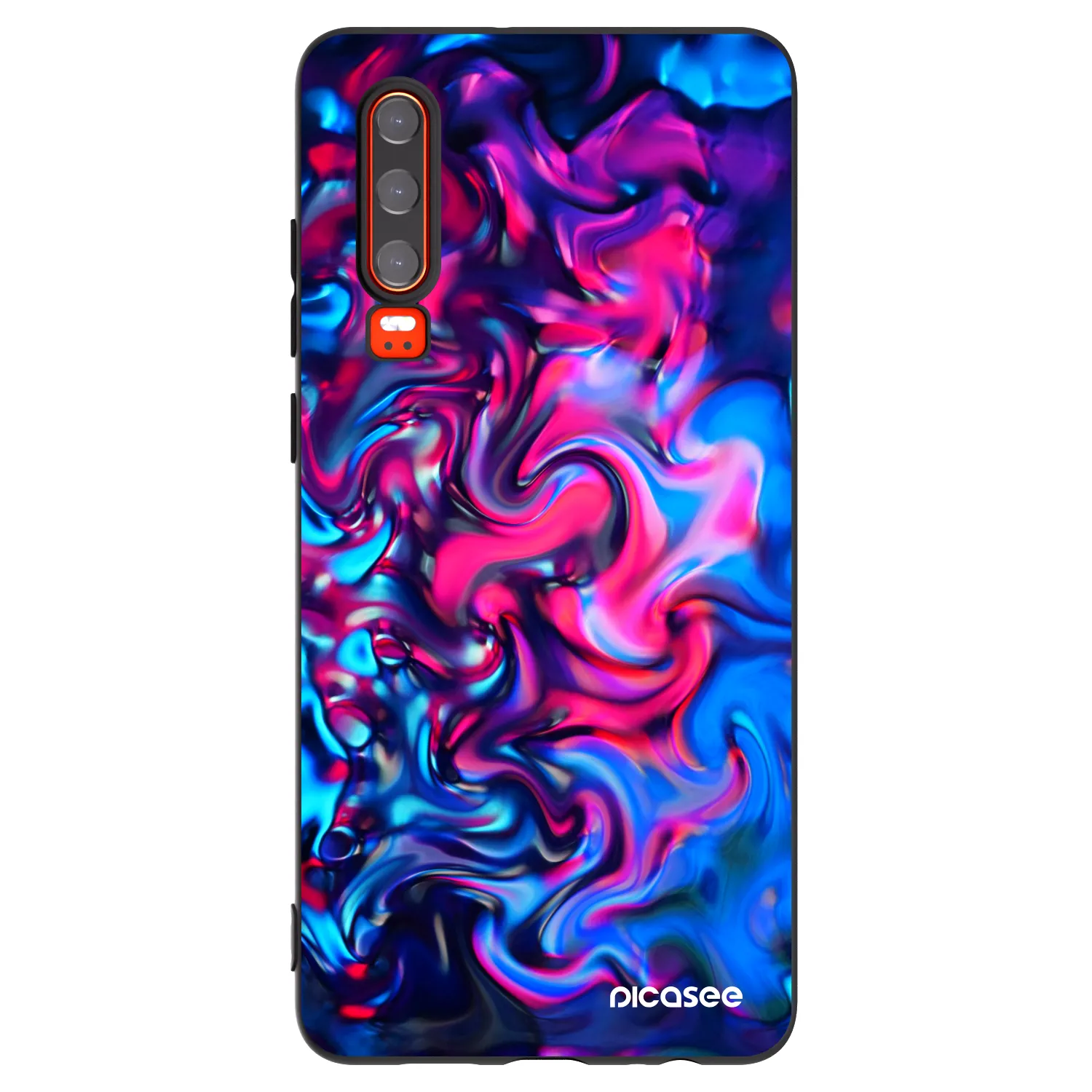 Picasee crna silikonska maskica za Huawei P30 - Redlight