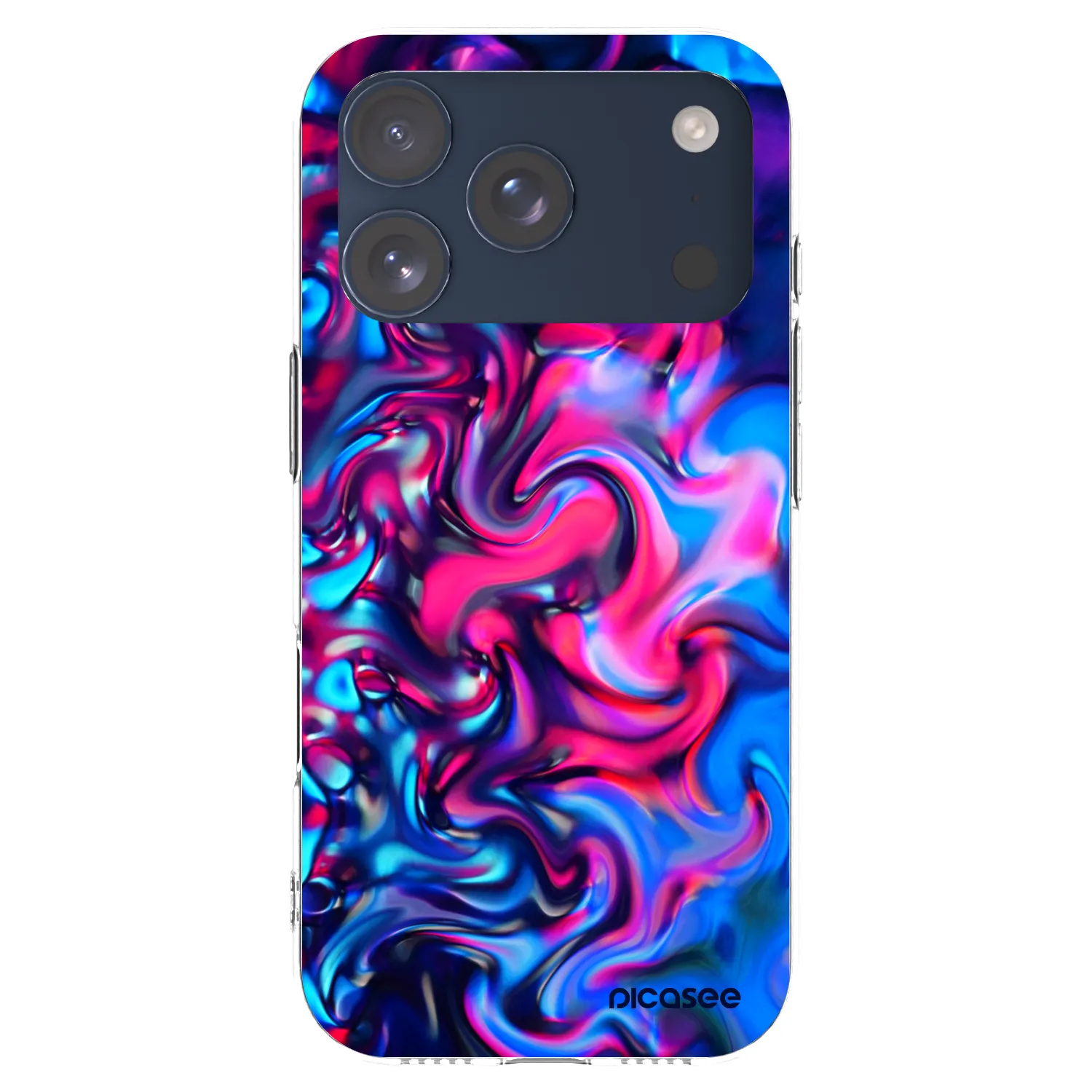 Picasee silikonska prozirna maskica za Apple iPhone 17 Pro - Redlight