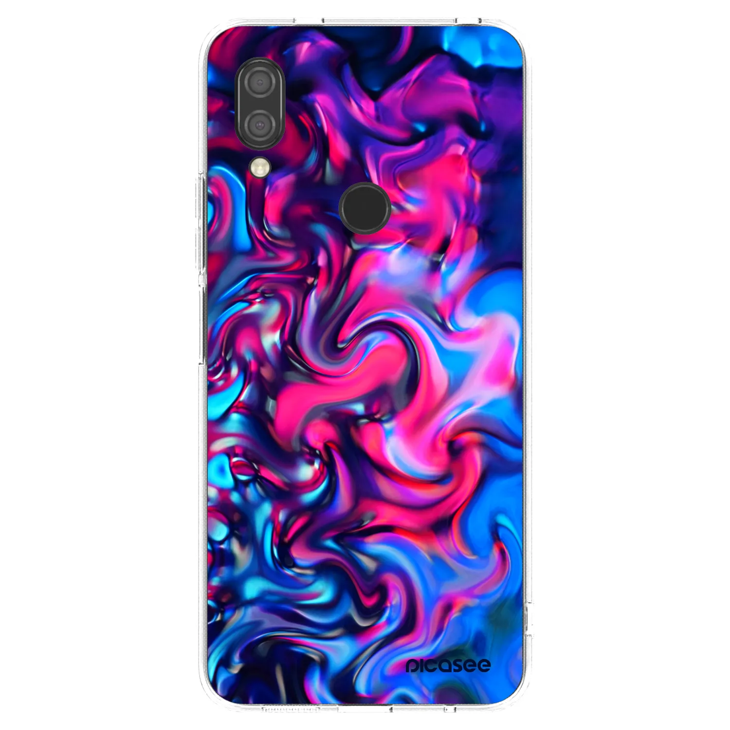 Picasee silikonska prozirna maskica za Xiaomi Redmi 7 - Redlight