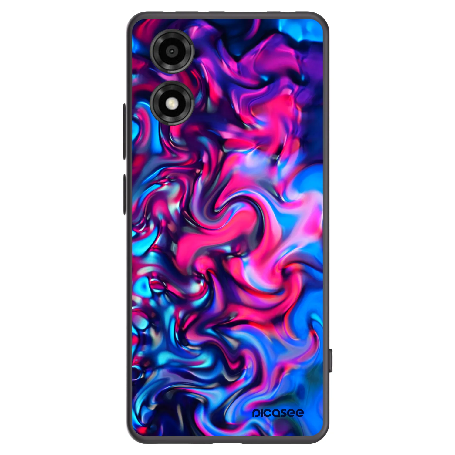 Picasee crna silikonska maskica za Motorola Moto E14 - Redlight