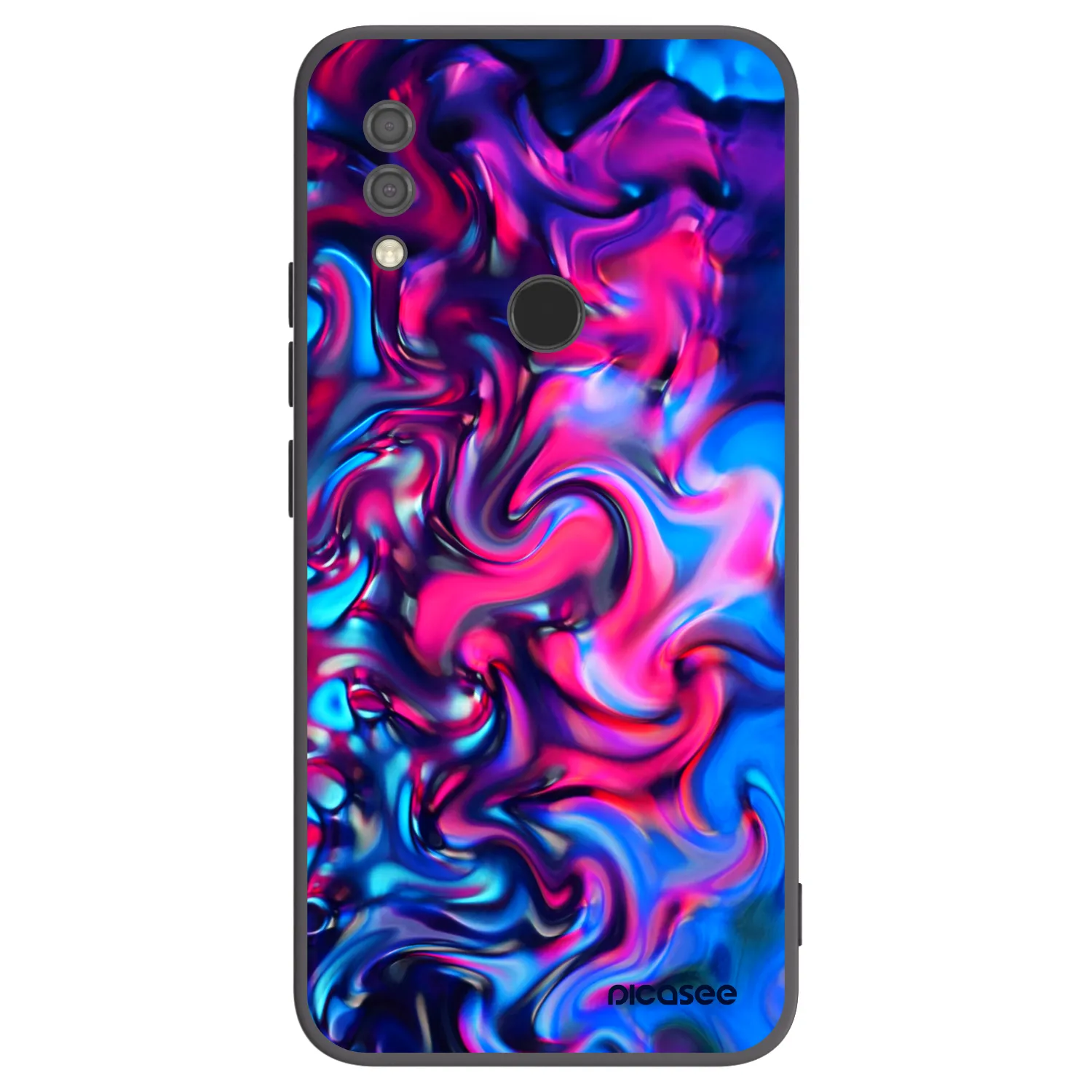 Picasee crna silikonska maskica za Xiaomi Redmi 7 - Redlight