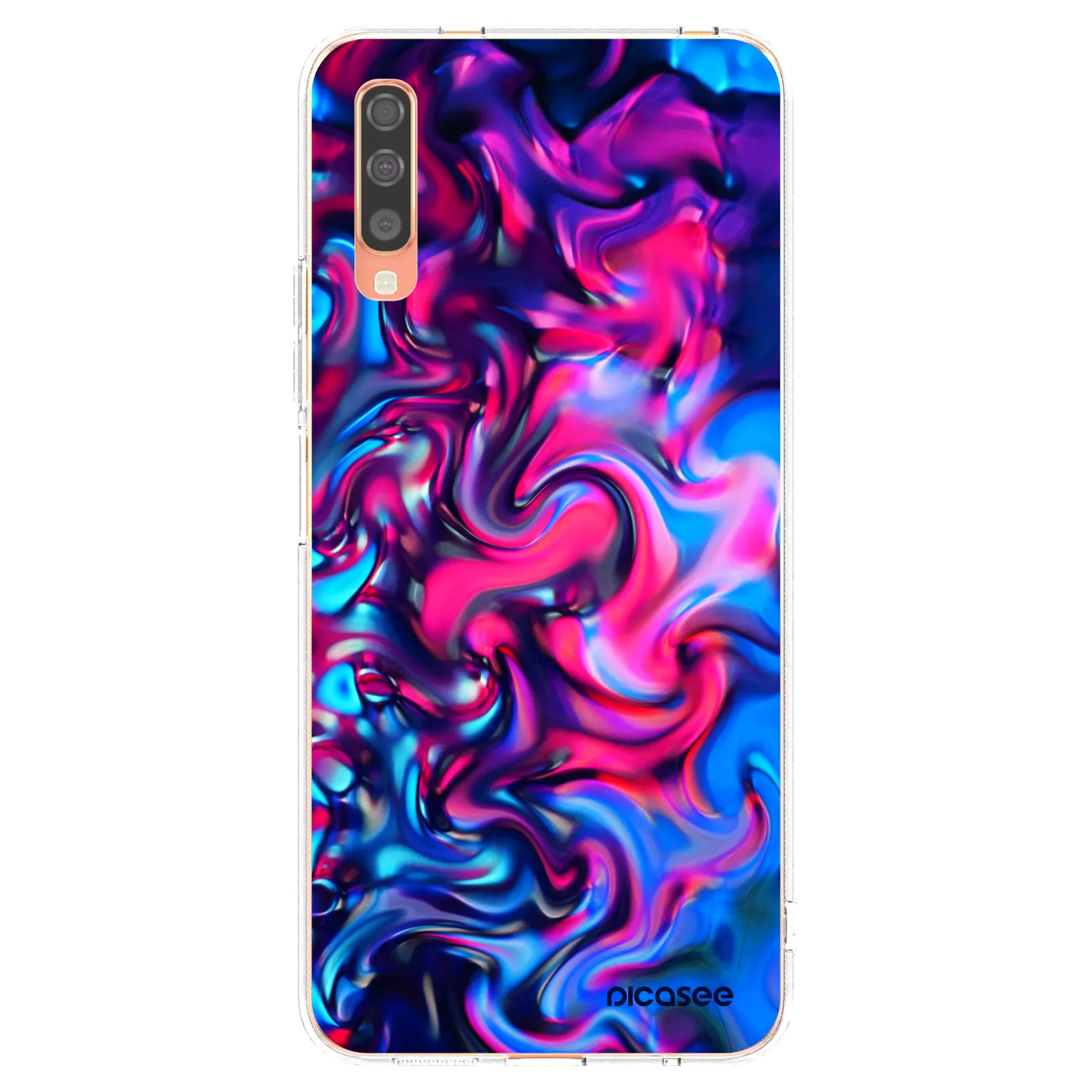 Picasee silikonska prozirna maskica za Samsung Galaxy A70 A705F - Redlight