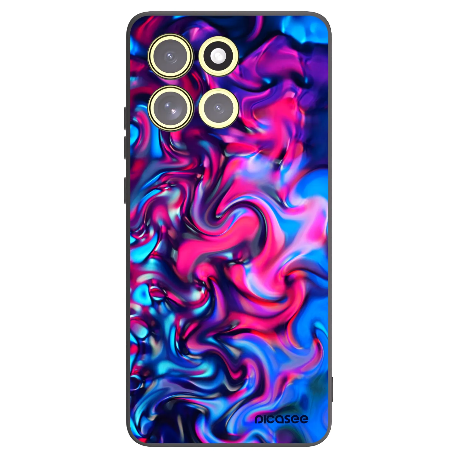 Picasee crna silikonska maskica za Motorola Moto G86 5G - Redlight