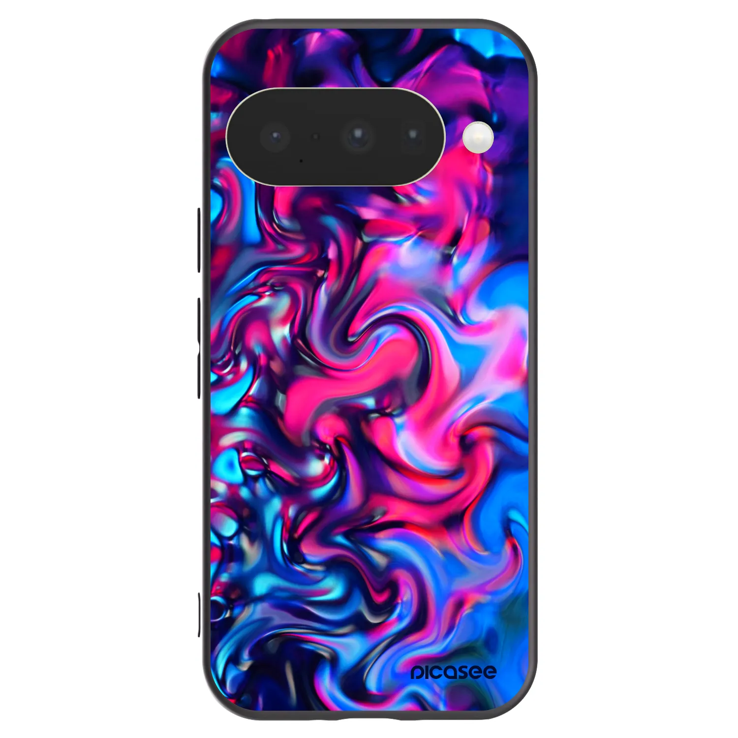 Picasee crna silikonska maskica za Google Pixel 10 - Redlight