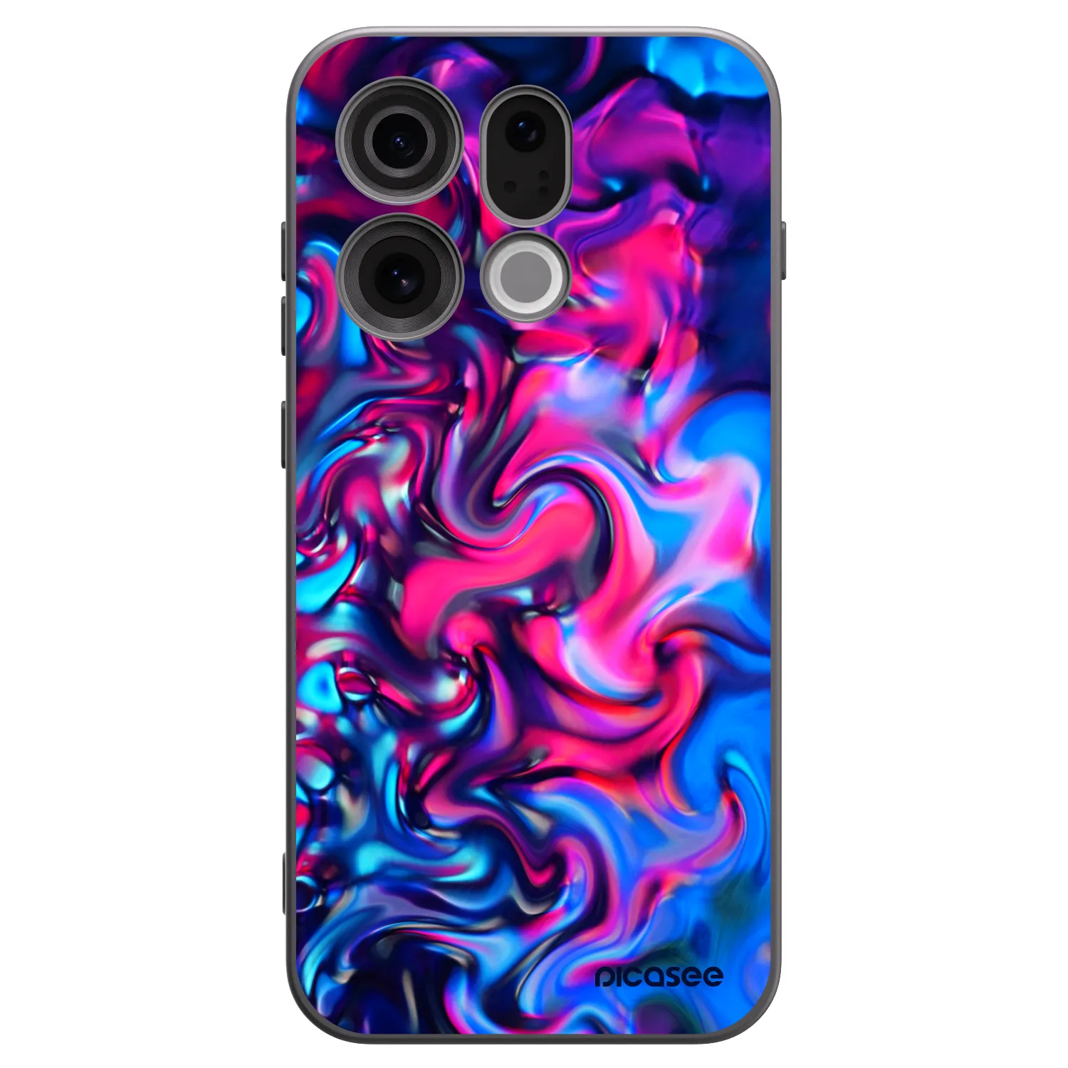 Picasee crna silikonska maskica za OPPO Find X9 - Redlight