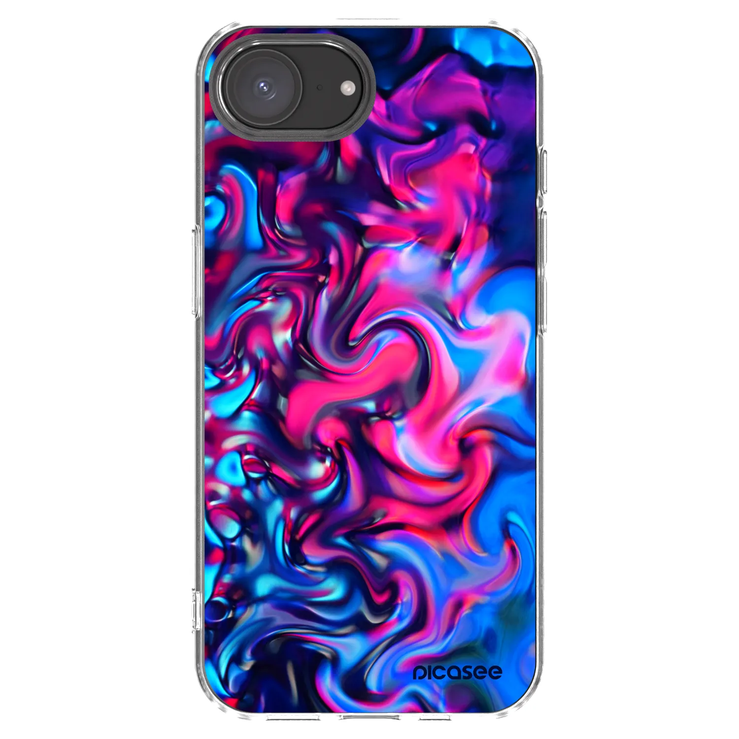 Picasee silikonska prozirna maskica za Apple iPhone 17e - Redlight