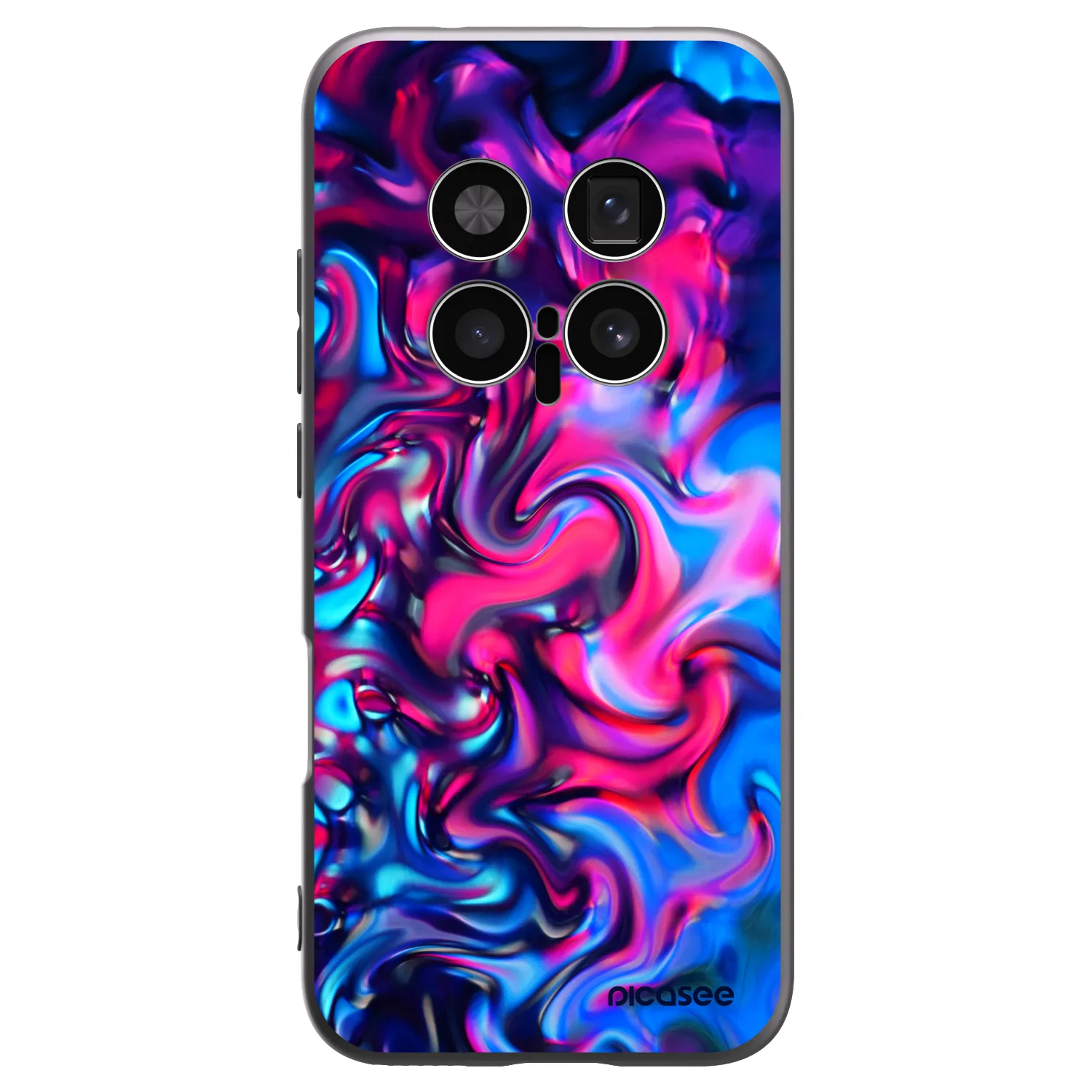 Picasee crna silikonska maskica za Honor Magic8 Pro 5G - Redlight