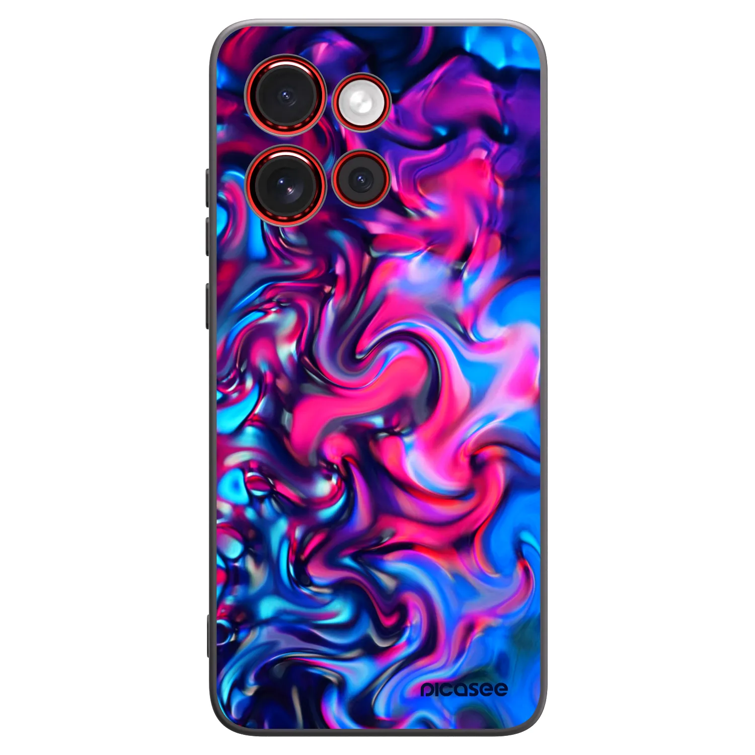 Picasee crna silikonska maskica za Motorola Edge 60 Neo 5G - Redlight