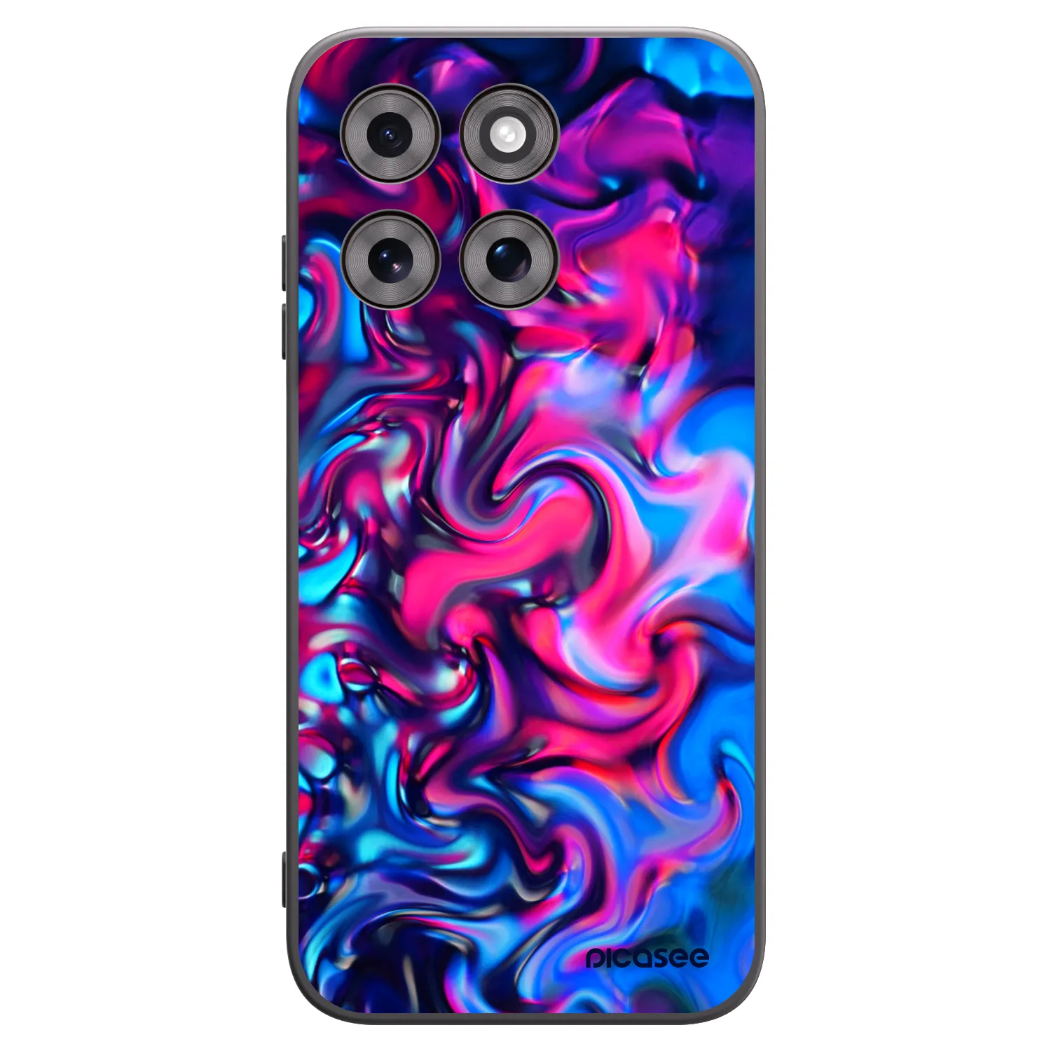 Picasee crna silikonska maskica za Motorola Moto G77 - Redlight
