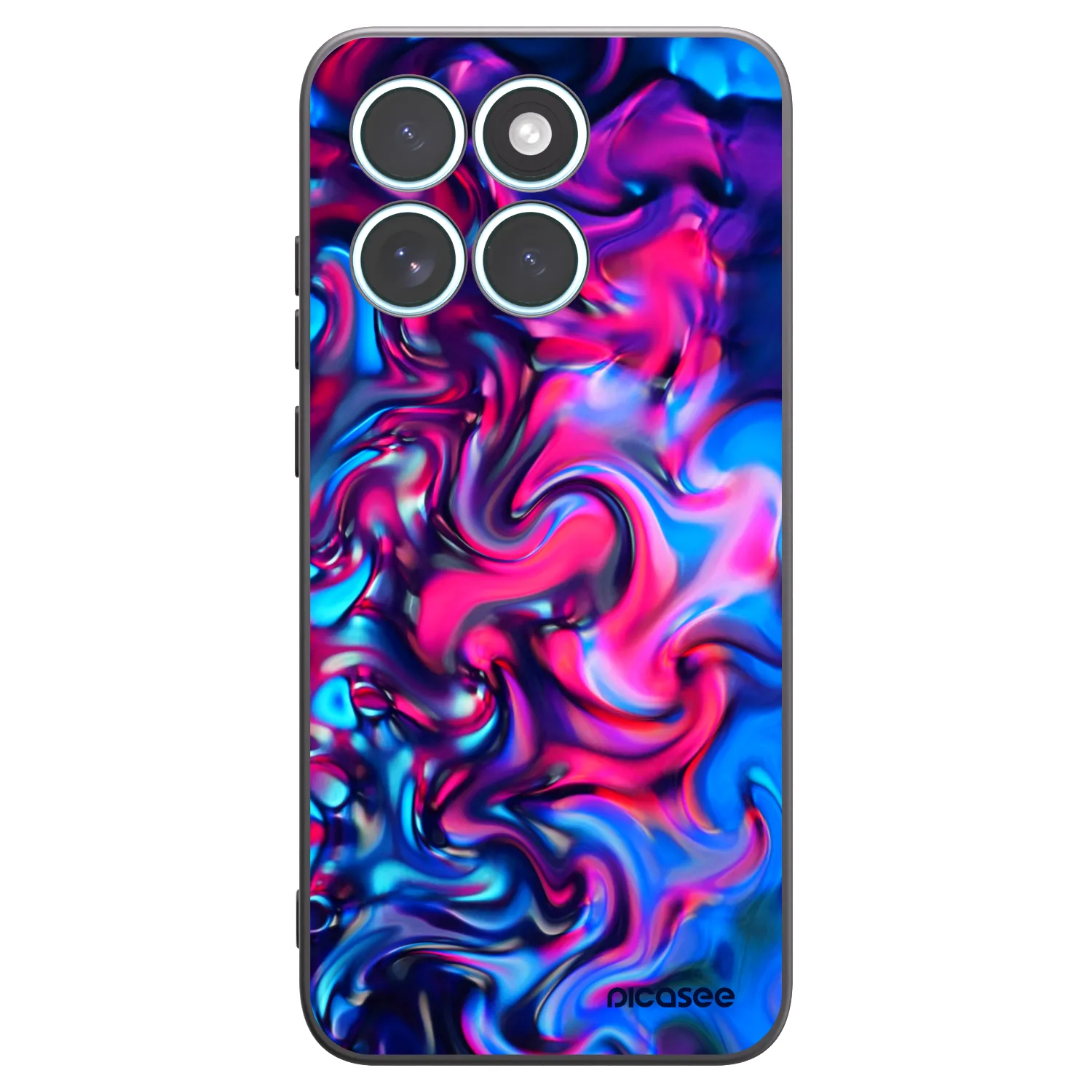 Picasee crna silikonska maskica za Motorola Edge 70 Fusion - Redlight