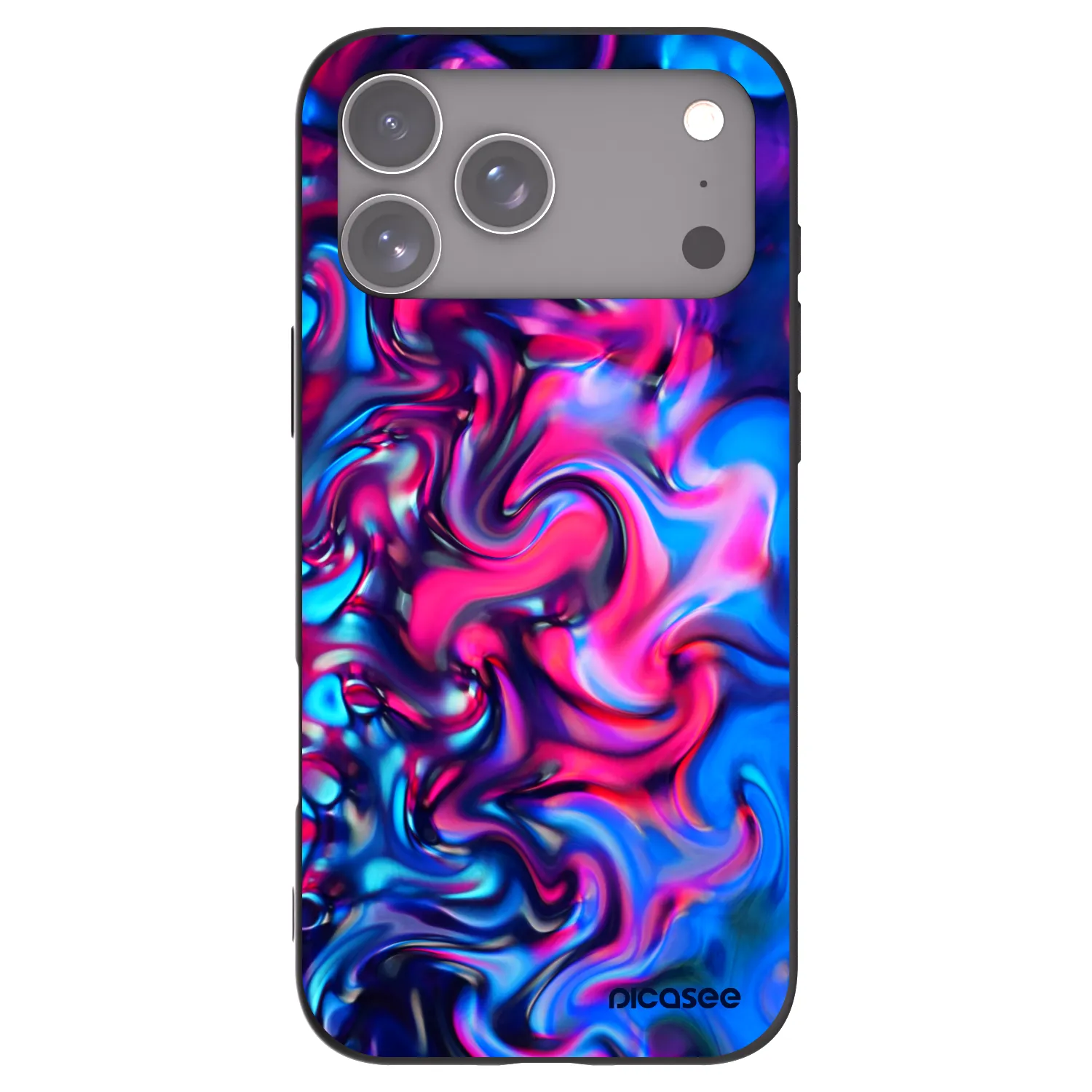 Picasee crna silikonska maskica za Apple iPhone 18 Pro Max - Redlight