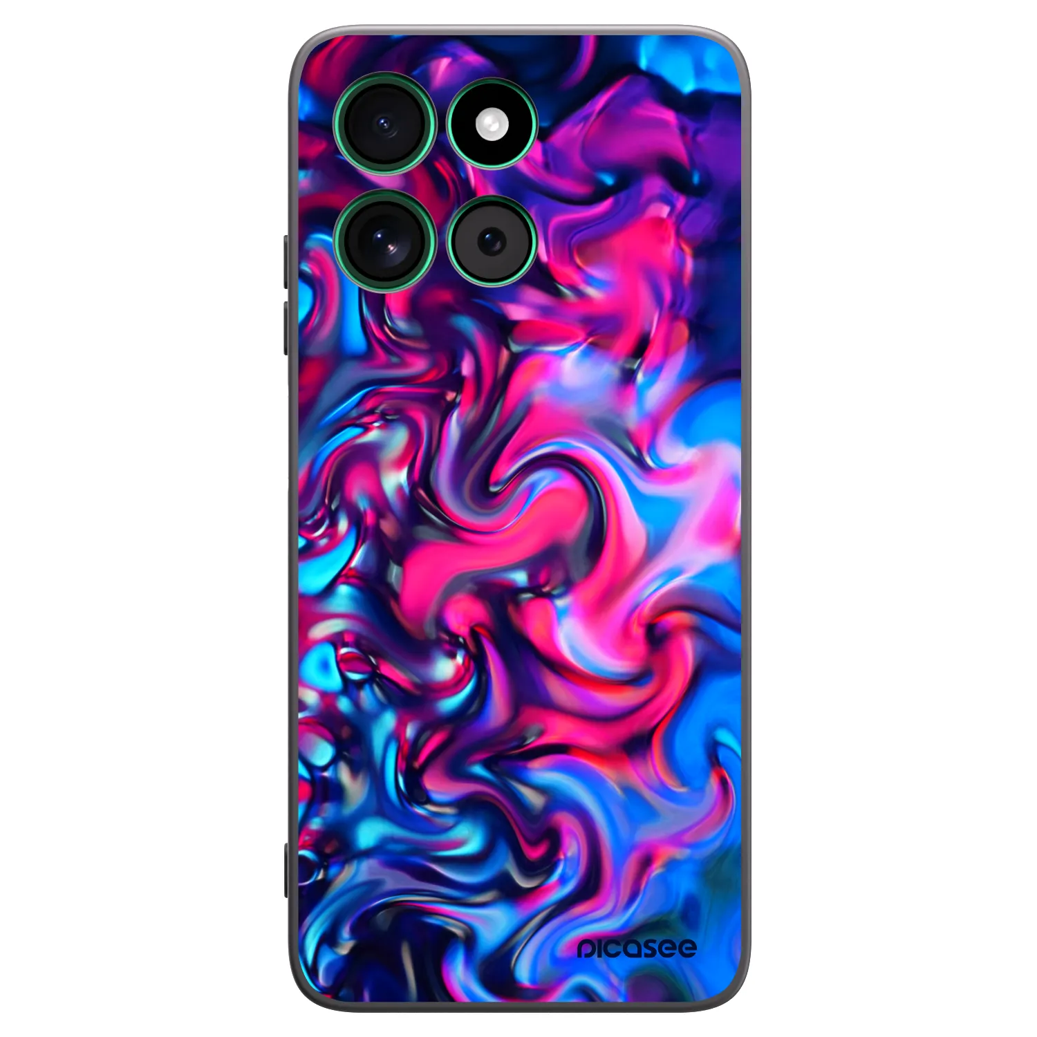 Picasee crna silikonska maskica za Motorola Moto G57 Power - Redlight