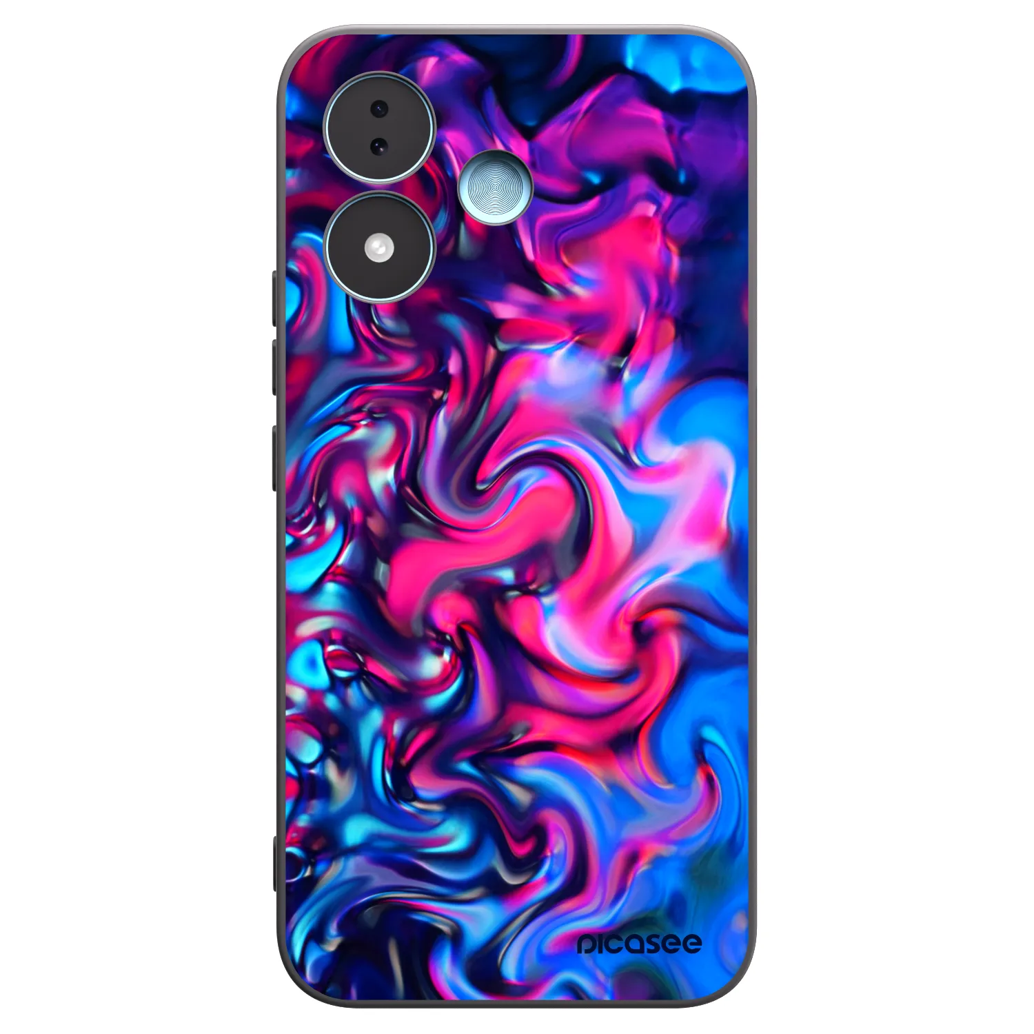 Picasee crna silikonska maskica za Xiaomi Redmi Note 17 5G - Redlight