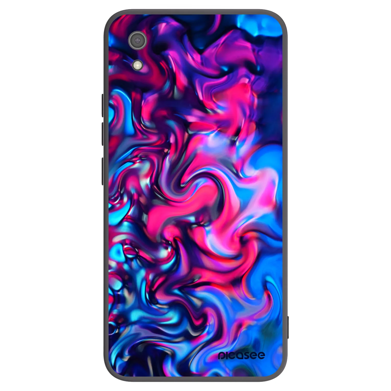Picasee crna silikonska maskica za Xiaomi Redmi 7A - Redlight