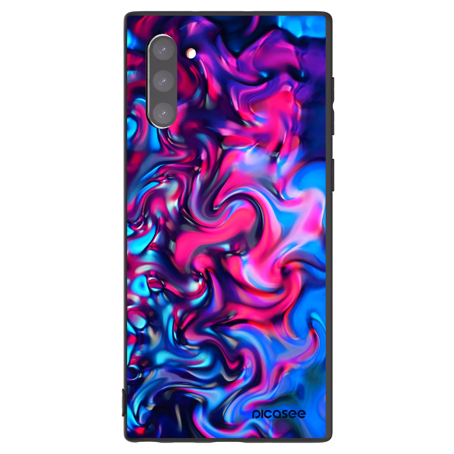 Picasee crna silikonska maskica za Samsung Galaxy Note 10 N970F - Redlight