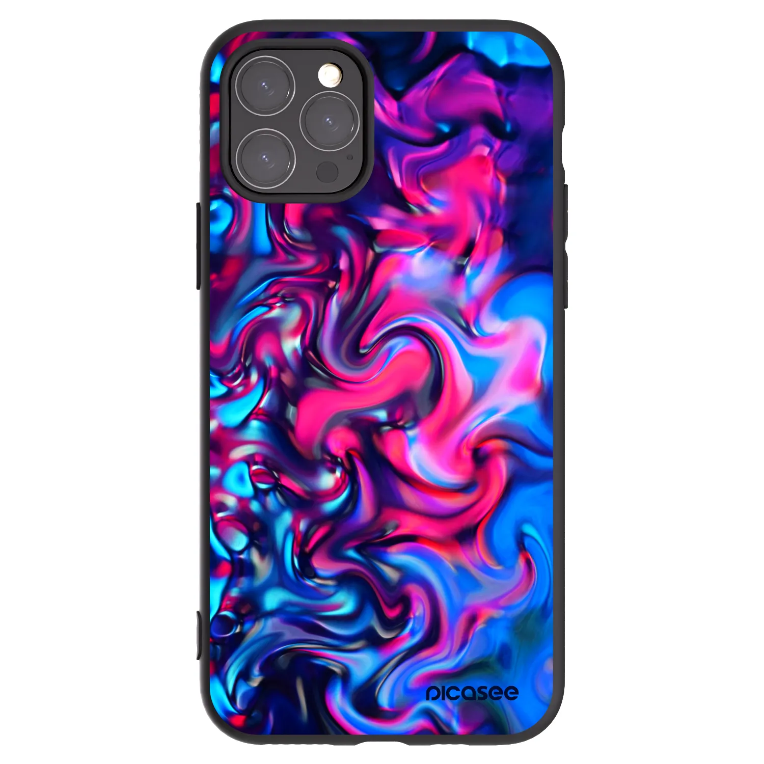 Picasee crna silikonska maskica za Apple iPhone 11 Pro - Redlight