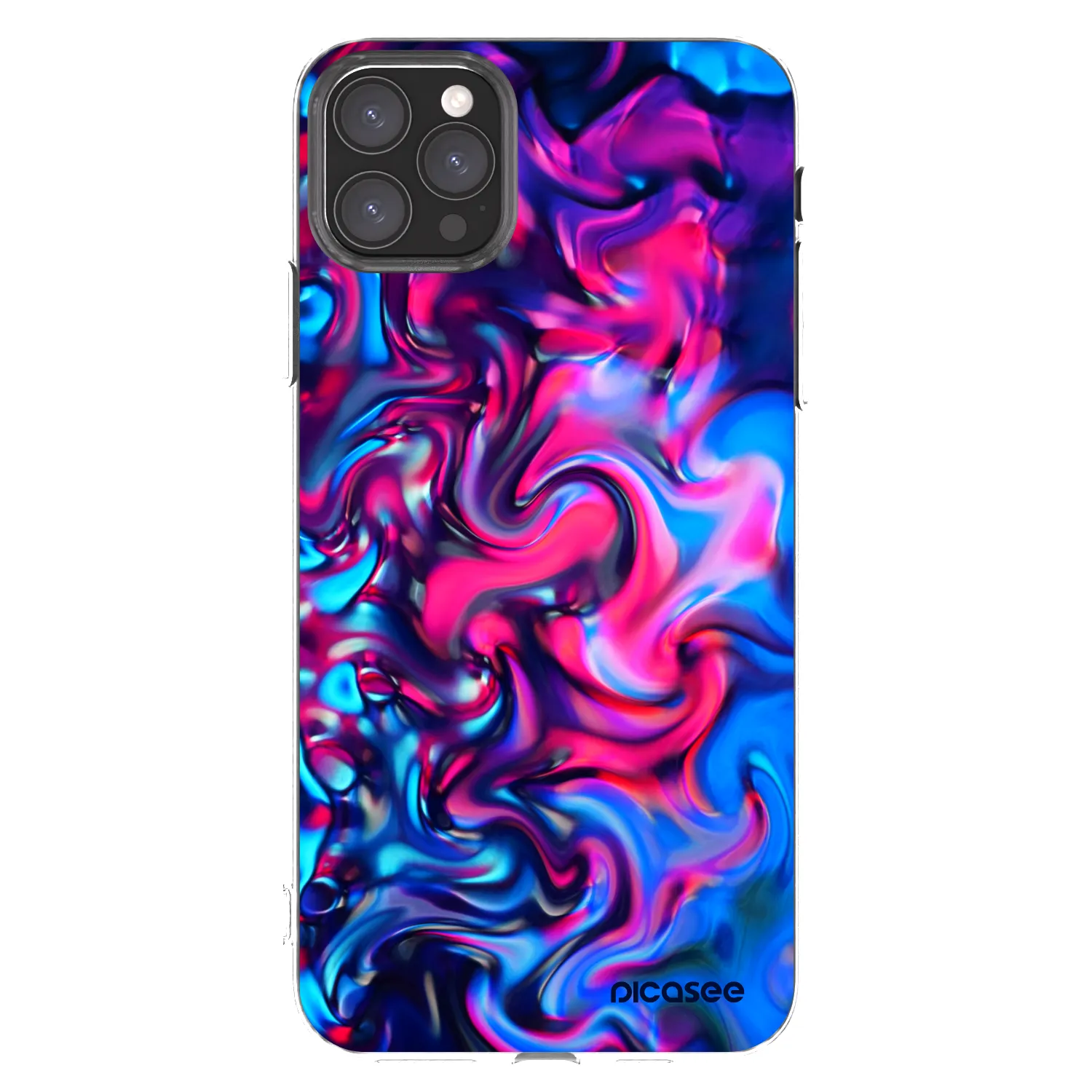 Picasee silikonska prozirna maskica za Apple iPhone 11 Pro Max - Redlight