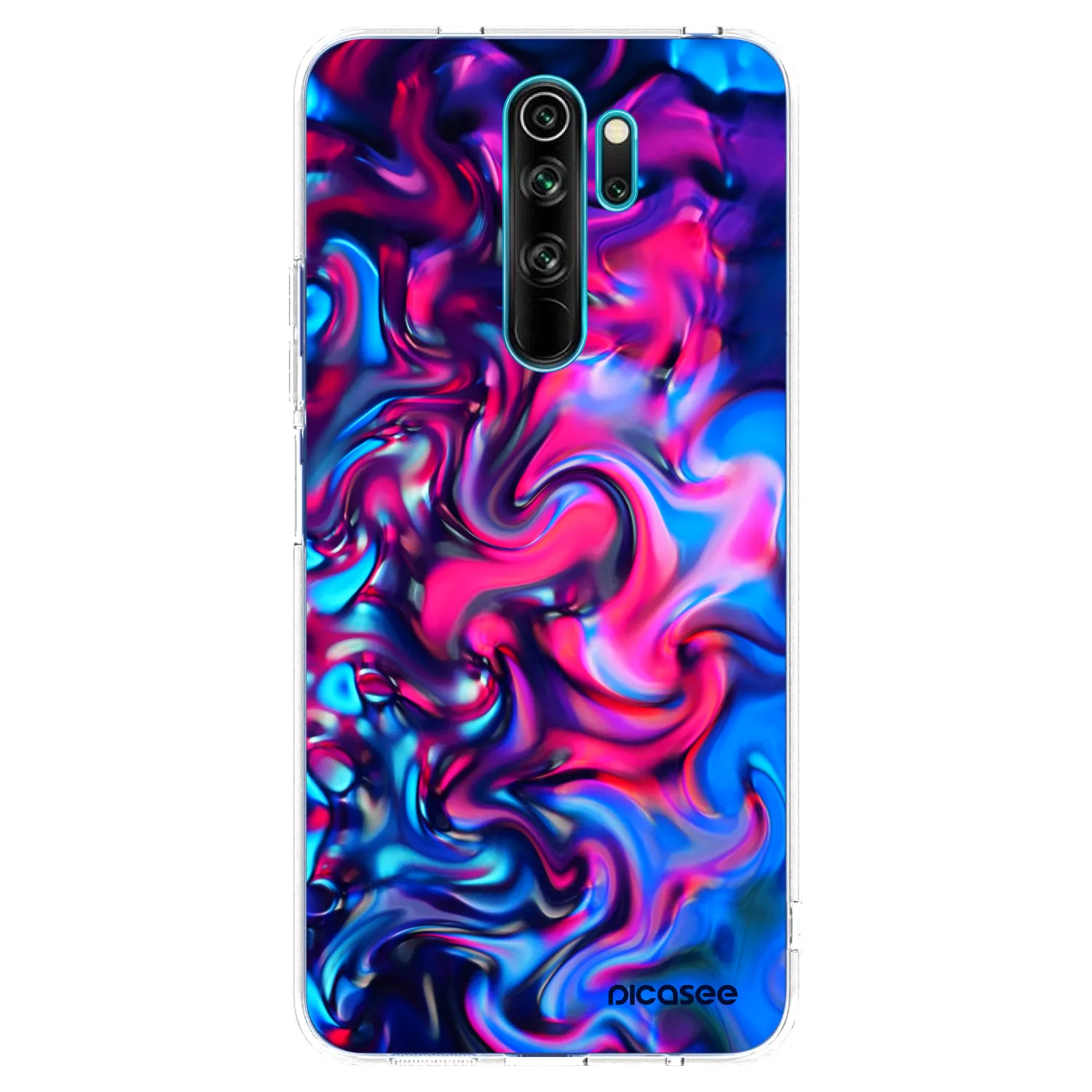 Picasee silikonska prozirna maskica za Xiaomi Redmi Note 8 Pro - Redlight
