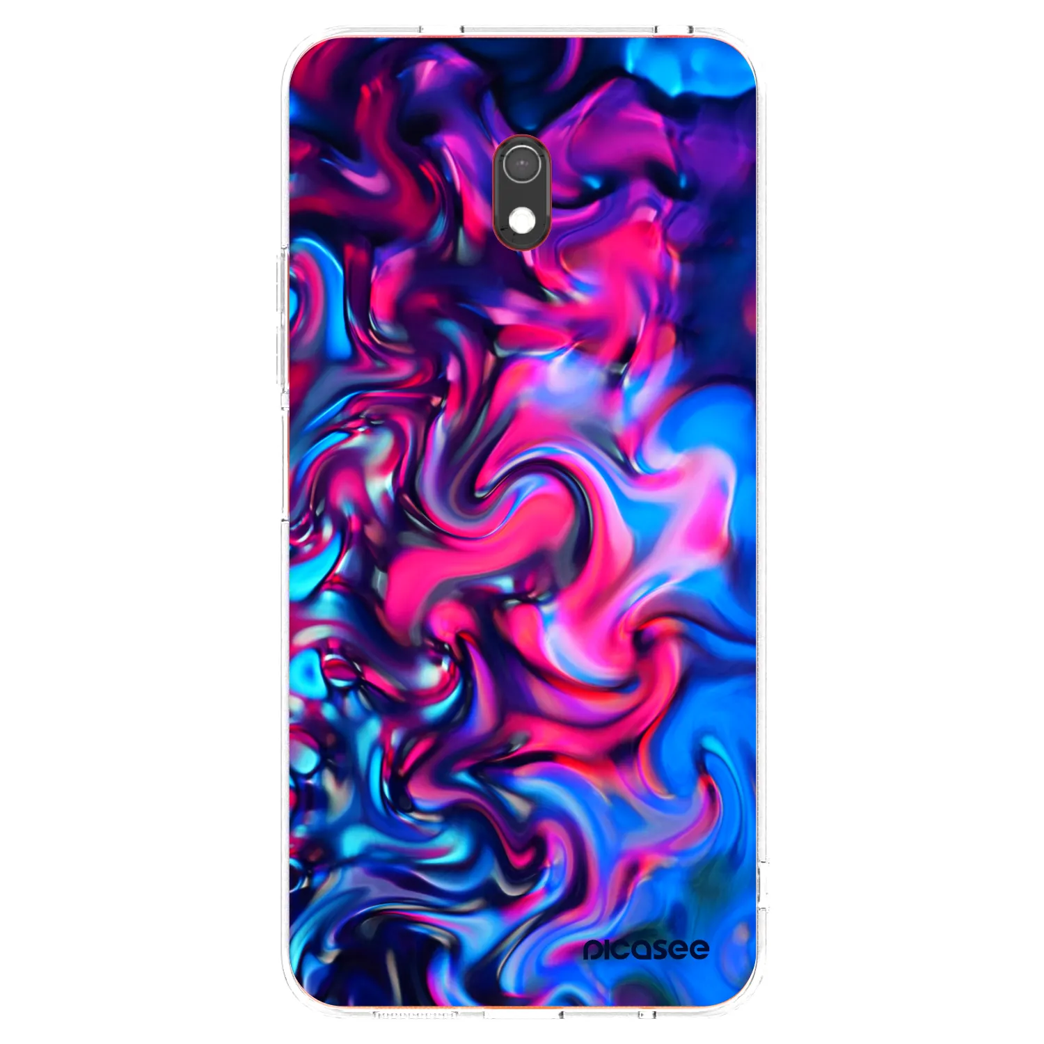 Picasee silikonska prozirna maskica za Xiaomi Redmi 8A - Redlight