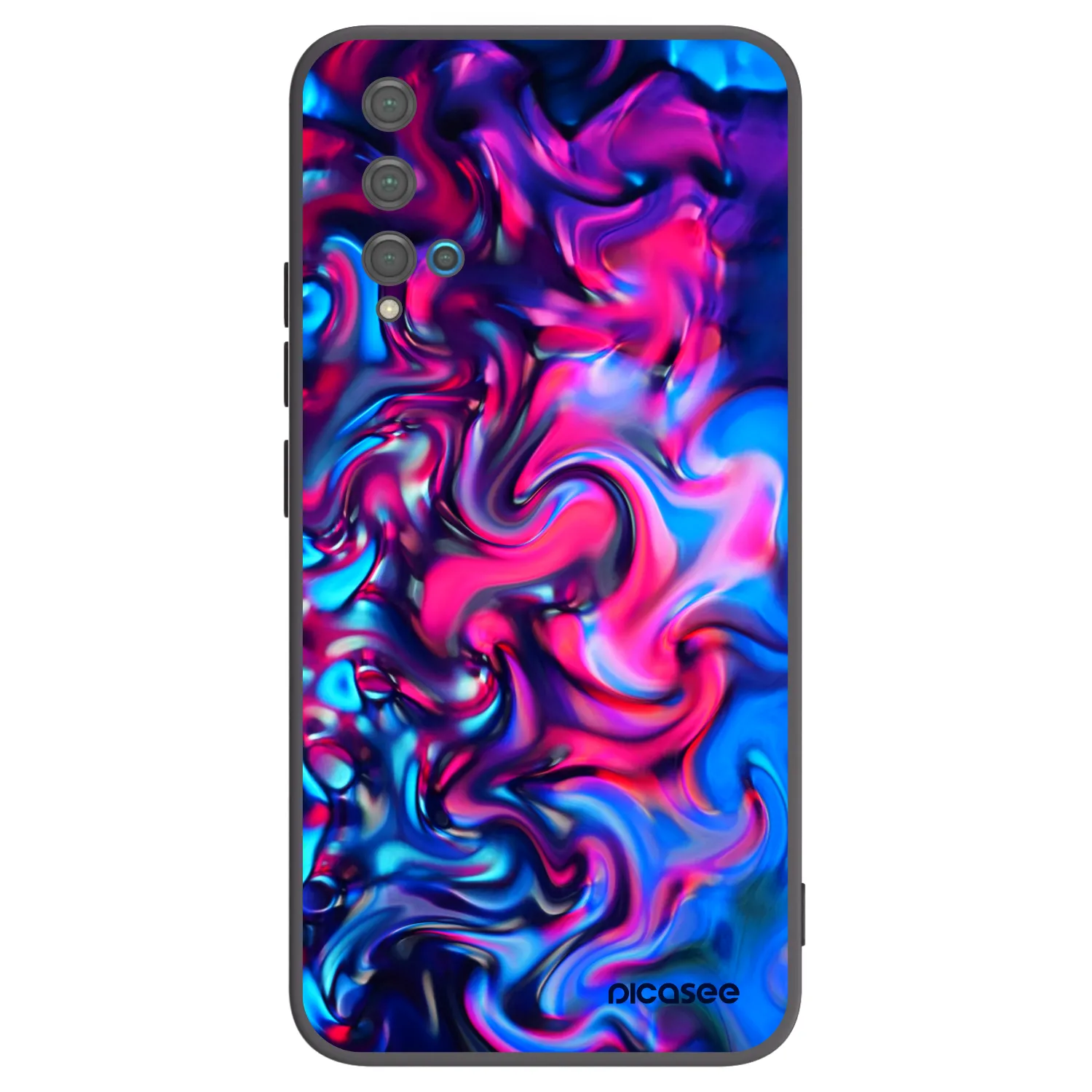 Picasee crna silikonska maskica za Huawei Nova 5T - Redlight