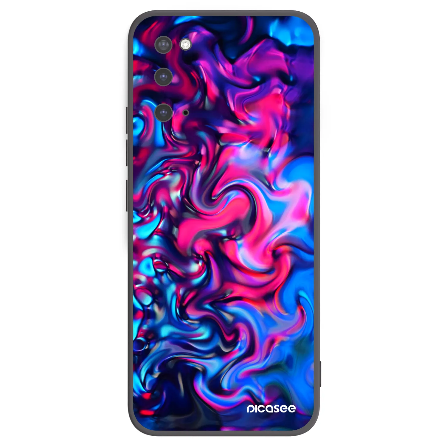 Picasee crna silikonska maskica za Samsung Galaxy S20 G980F - Redlight