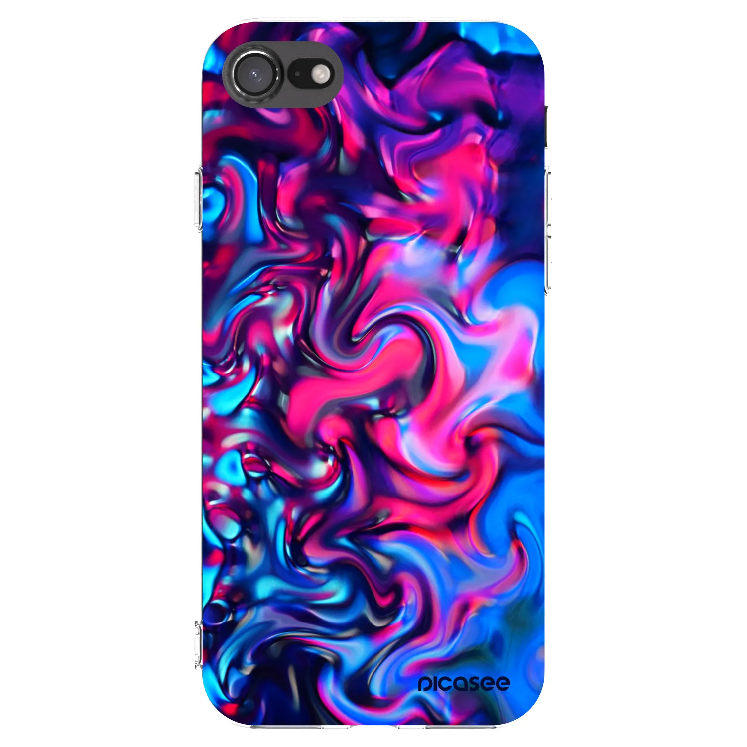 Picasee silikonska prozirna maskica za Apple iPhone SE 2020 - Redlight