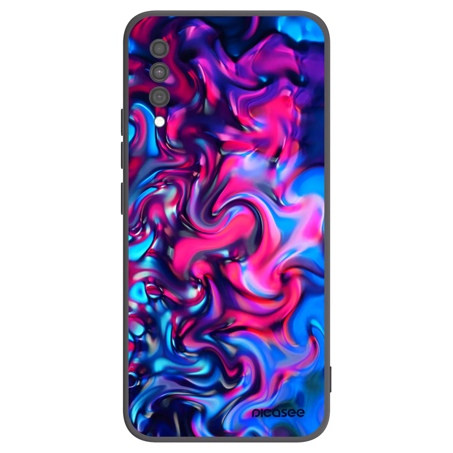 Picasee crna silikonska maskica za Samsung Galaxy A30s A307F - Redlight