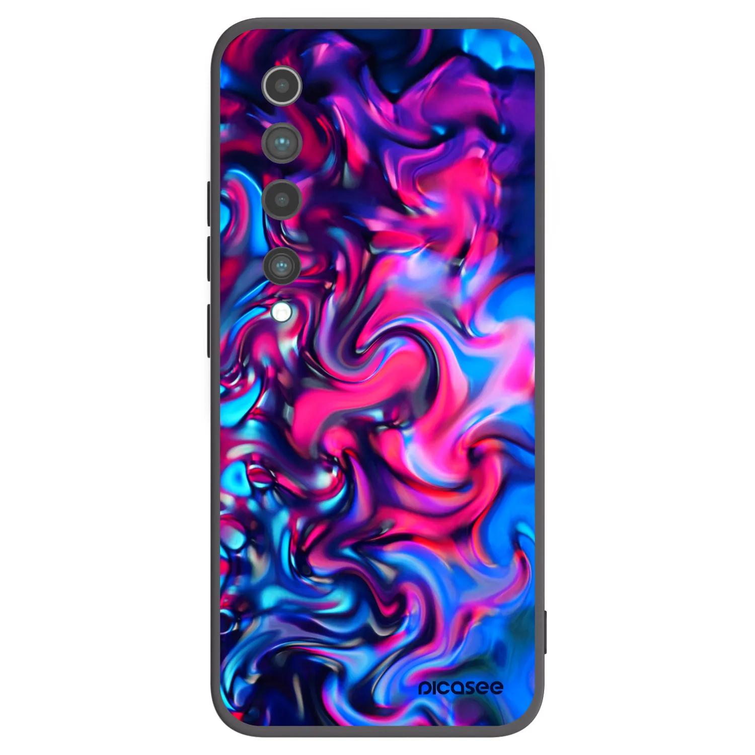 Picasee crna silikonska maskica za Xiaomi Mi 10 - Redlight