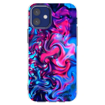 Picasee silikonska prozirna maskica za Apple iPhone 12 mini - Redlight