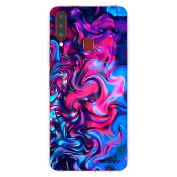 Picasee silikonska prozirna maskica za Samsung Galaxy A20s - Redlight