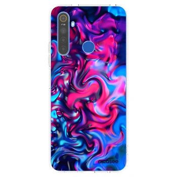 Picasee silikonska prozirna maskica za Realme 5 - Redlight