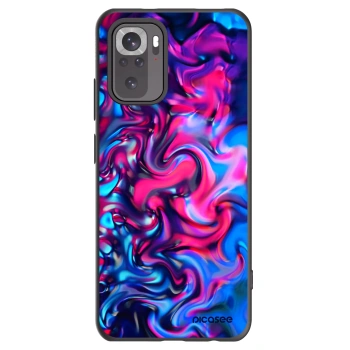 Picasee crna silikonska maskica za Xiaomi Redmi Note 10 - Redlight