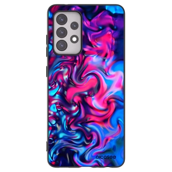 Picasee crna silikonska maskica za Samsung Galaxy A52 5G A525F - Redlight