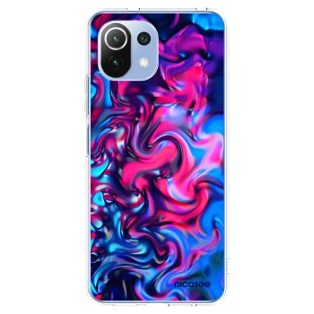 Picasee silikonska prozirna maskica za Xiaomi Mi 11 Lite - Redlight