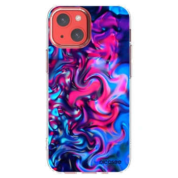 Picasee silikonska prozirna maskica za Apple iPhone 13 mini - Redlight