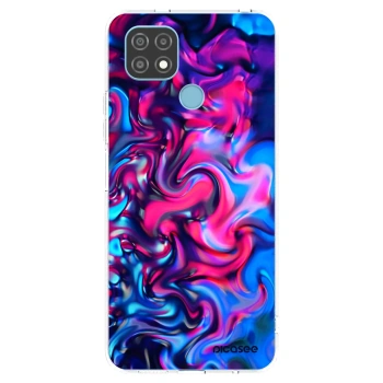 Picasee silikonska prozirna maskica za Realme C21 - Redlight