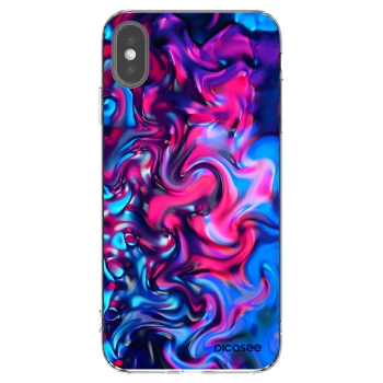 Picasee silikonska prozirna maskica za Apple iPhone XS Max - Redlight