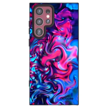 Picasee crna silikonska maskica za Samsung Galaxy S22 Ultra 5G - Redlight