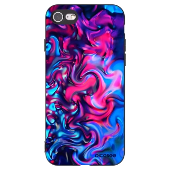 Picasee crna silikonska maskica za Apple iPhone SE 2022 - Redlight