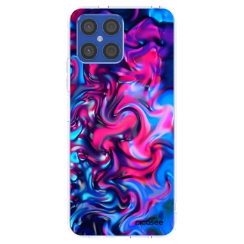 Picasee silikonska prozirna maskica za Honor X8 4G - Redlight
