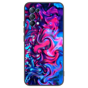Picasee crna silikonska maskica za OPPO Reno 5 5G - Redlight