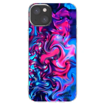 Picasee silikonska prozirna maskica za Apple iPhone 15 Plus - Redlight