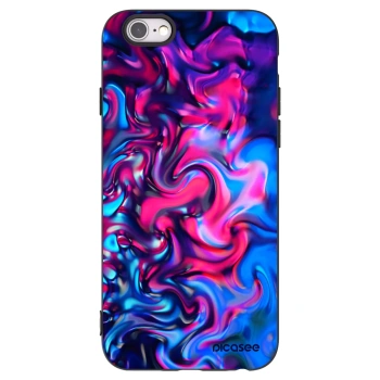 Picasee crna silikonska maskica za Apple iPhone 6/6S - Redlight