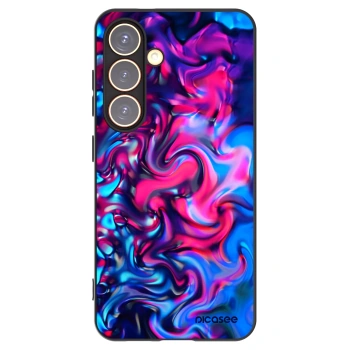 Picasee crna silikonska maskica za Samsung Galaxy S24 S921B 5G - Redlight