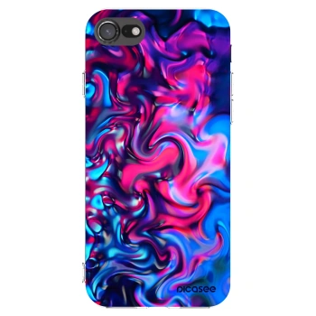 Picasee silikonska prozirna maskica za Apple iPhone 7 - Redlight