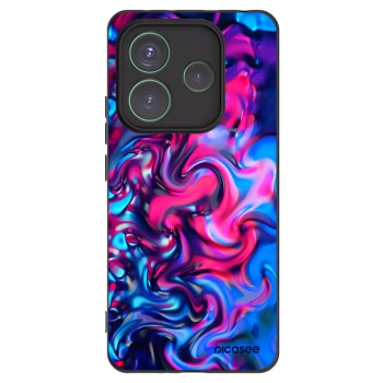 Picasee crna silikonska maskica za Xiaomi Redmi Note 14 5G - Redlight