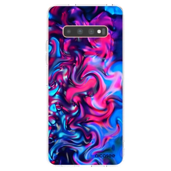 Picasee silikonska prozirna maskica za Samsung Galaxy S10 Plus G975 - Redlight