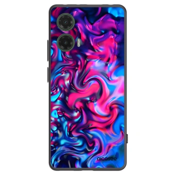 Picasee crna silikonska maskica za Motorola Moto G35 5G - Redlight