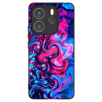 Picasee crna silikonska maskica za Xiaomi Redmi Note 14 4G - Redlight