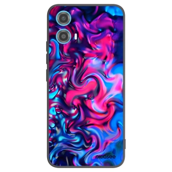 Picasee crna silikonska maskica za Motorola Moto G34 5G - Redlight